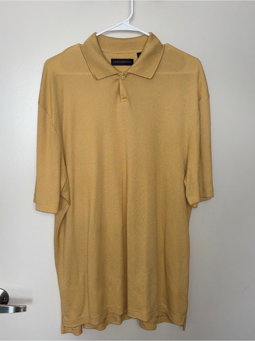 Jhane Barnes Silk Men's Yellow Polo Shirt